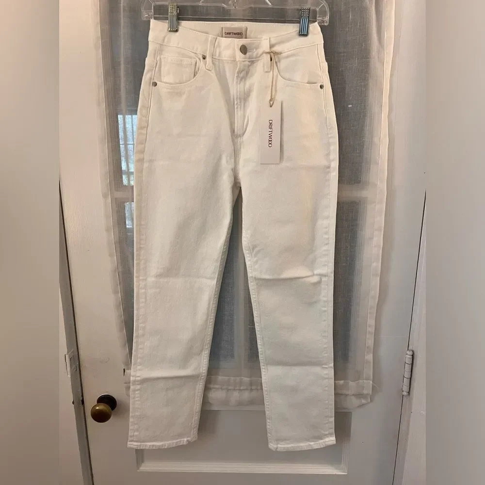 DRIFTWOOD x Sundance Stella Classic Straight Jeans in Cloud White - Picture 3 of 7